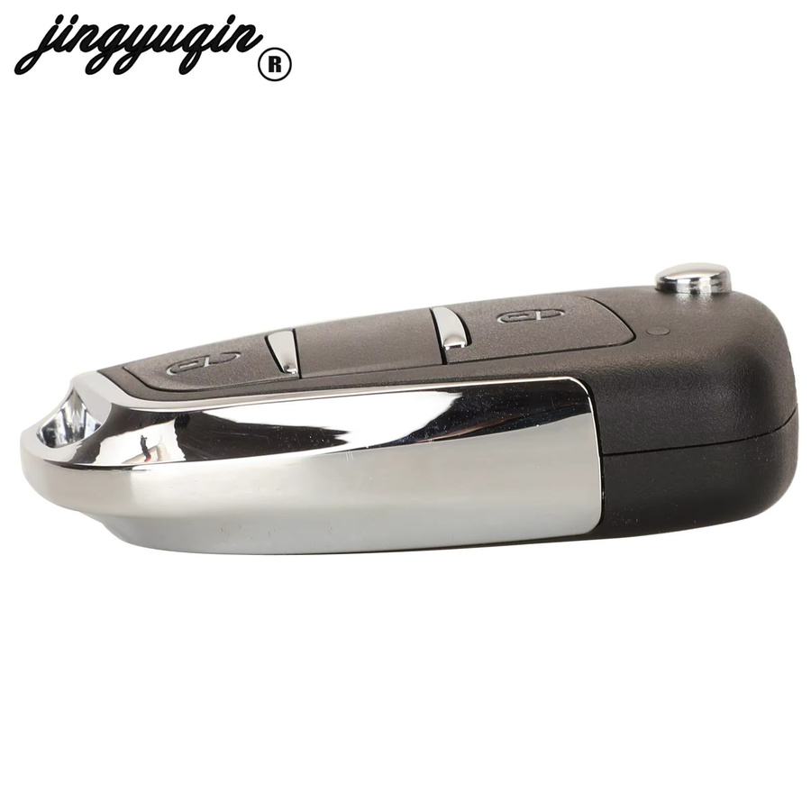 Jingyuqin Modifizierte Flip Key Shell für VW, Mazda, Toyota Prius, Vios, Camry, Rav4, Highlander, Corolla, Krone, Corolla Ex Fob in Schwarz - Bild 3