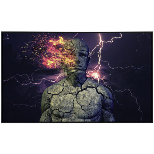 papermoon Infrarotheizung EcoHeat Abstrakter Humanoid mit Matt-Effekt in Bunt, App-Steuerung und Überhitzungsschutz - Bild 2