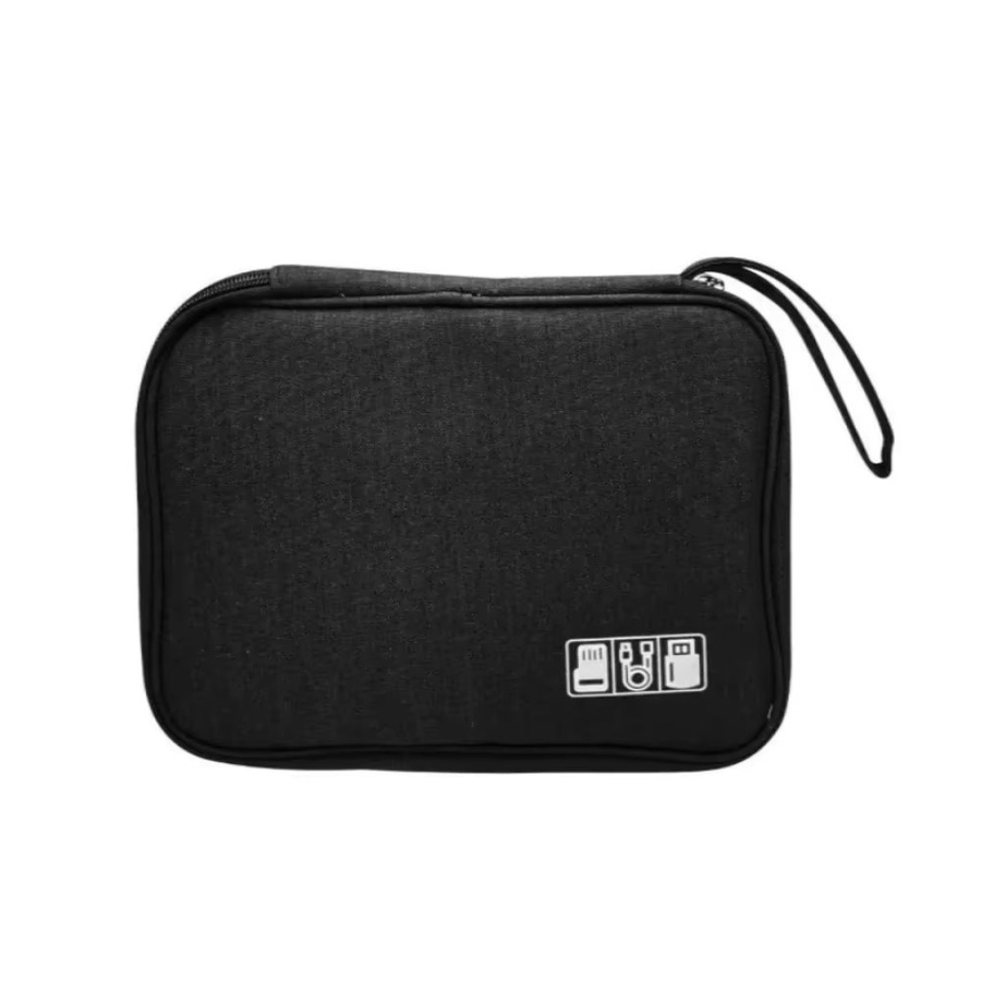 Aufbewahrungstasche in Grau für USB-Ladegeräte, Datenkabel, Powerbanks und Elektronik-Zubehör - Bild 5