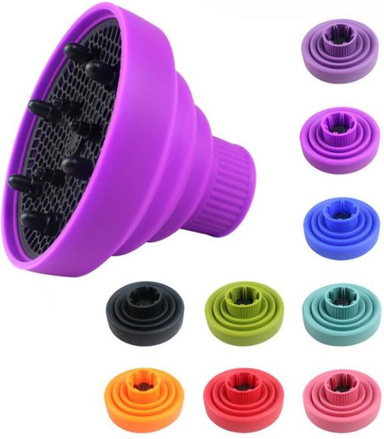 Faltbarer Silikon Haartrockner Diffusor für lockiges Haar, Unisex - Bild 1