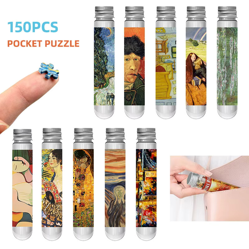 MaxRenard Mini Reagenzglas Puzzles, 150-teiliges Set, Familienspiel - Bild 2