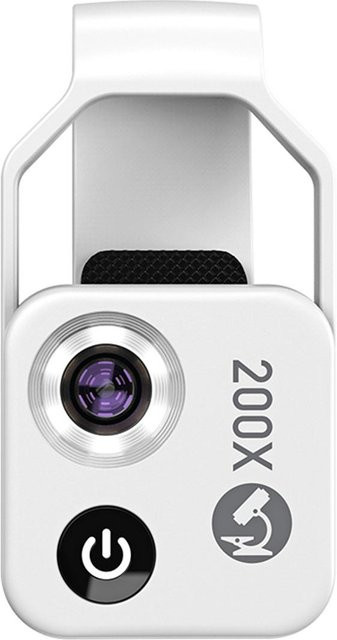 APEXEL MS002 200X Professionelles Telefonmikroskopobjektiv mit universellem Telefonclip in Weiß - Bild 1