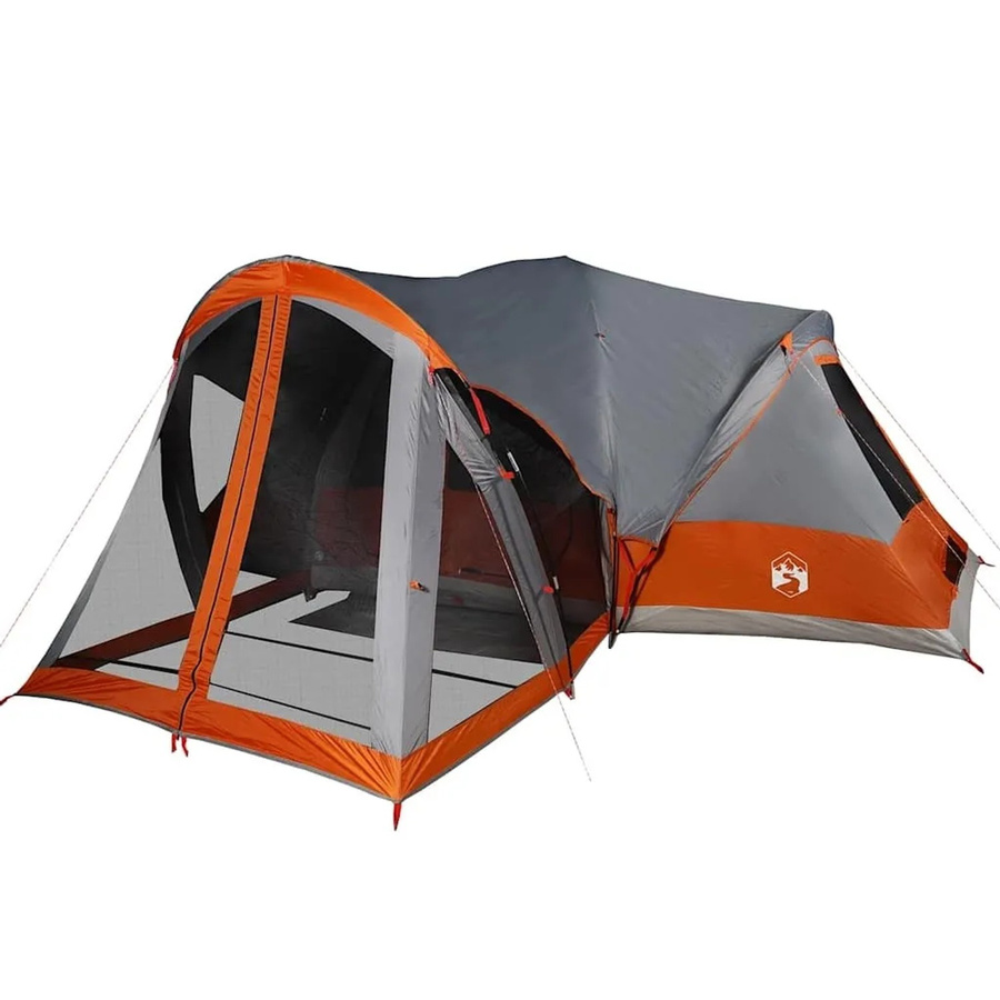 vidaXL Tipi-Familienzelt für 8 Personen in Grau und Orange, wasserdicht, Modell 94739 - Bild 2