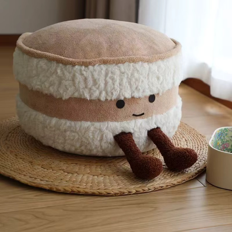 LIUSHADUOLA Brot-Fußhocker Tatami Futon in Weiß mit abnehmbarem Bezug - Bild 5