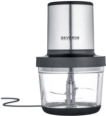 Severin KM 3867 Zerkleinerer in Schwarz mit Edelstahl und Glas, 400W - Bild 1
