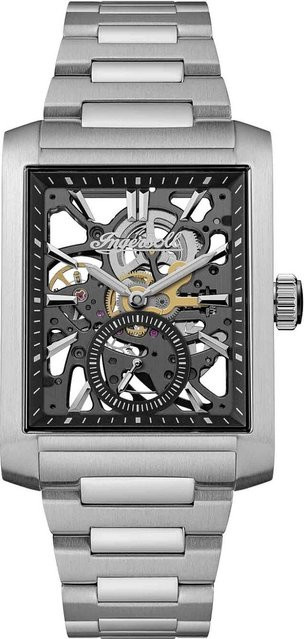 Ingersoll Herrenuhr, Handaufzug, Edelstahl, Schwarz, 33 mm, 5 ATM - Bild 1
