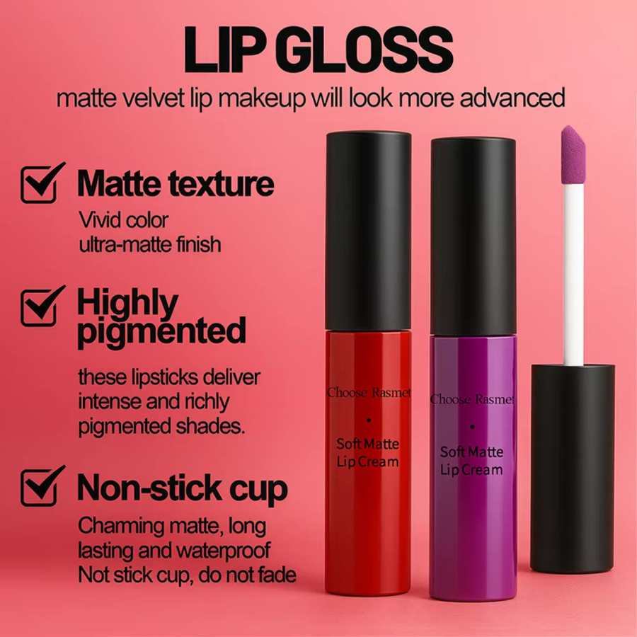CHOOSE RASME Flüssiger Lippenstift, Matt, Nude, Unisex - Bild 4