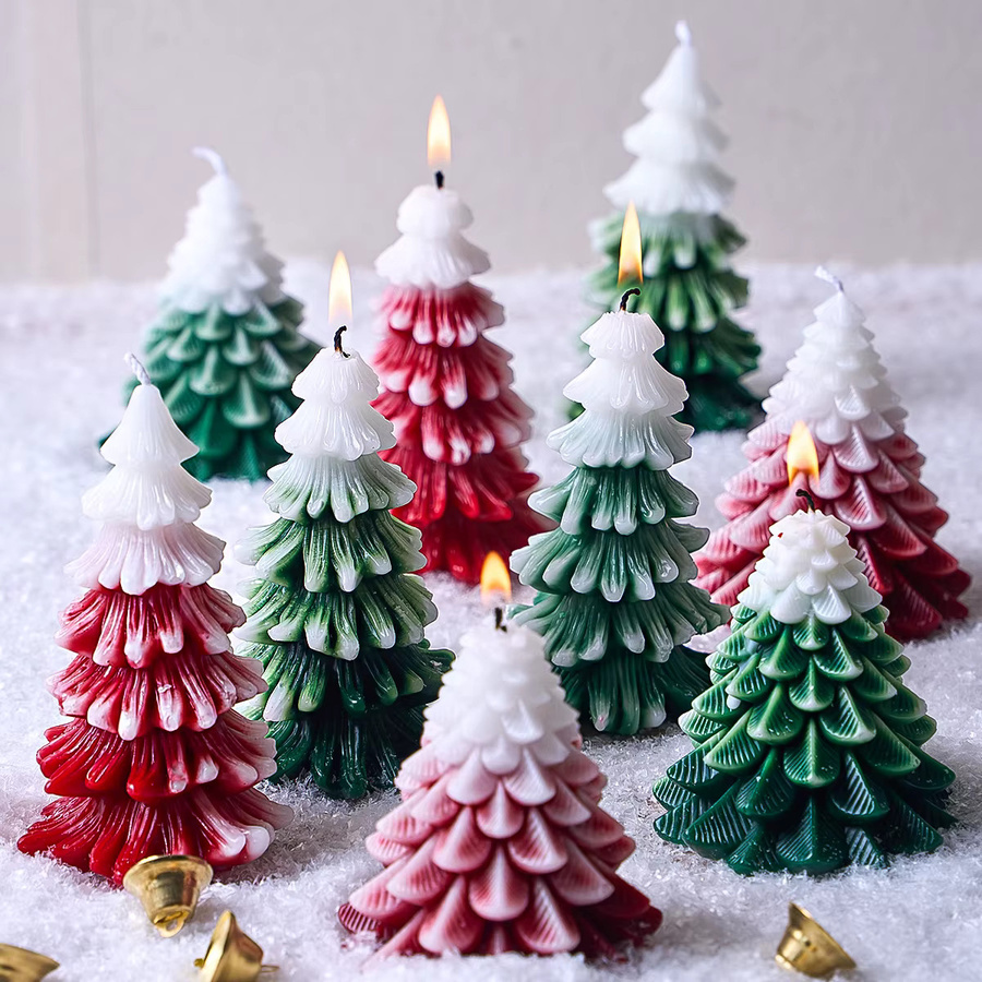 UDOCOOL Silikonform für Weihnachtsbaum-Kerzen und DIY-Deko aus Gips, Harz oder Seife - Bild 3
