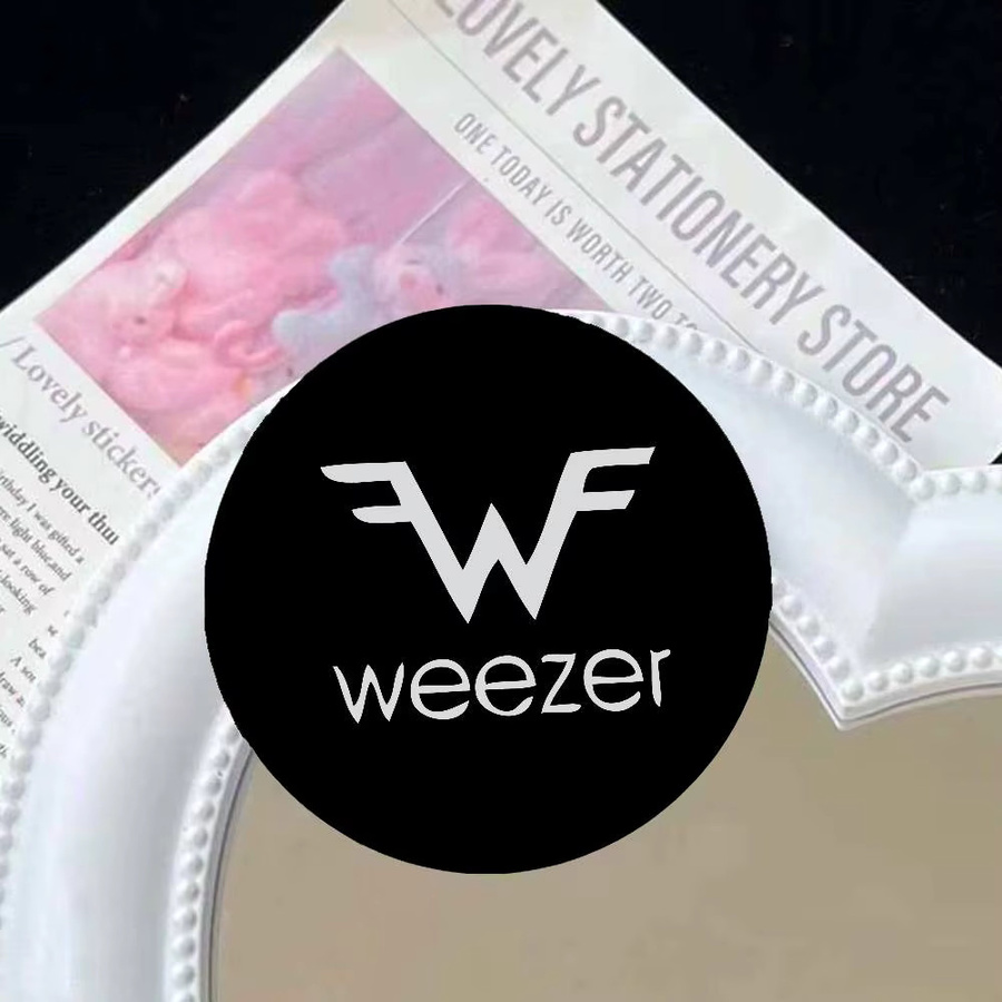 W-Weezer Pin Brosche, Weißblech, Metall - Bild 3
