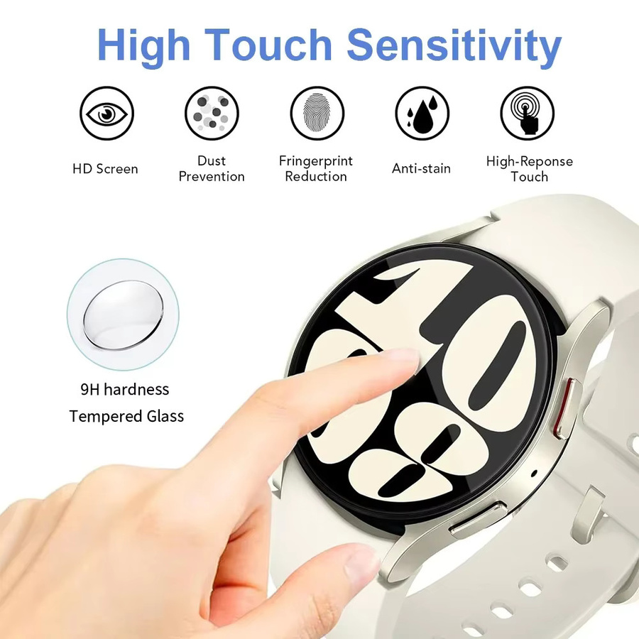 Samsung Displayschutzfolie aus gehärtetem Glas, 3er-Set, Galaxy Watch - Bild 4
