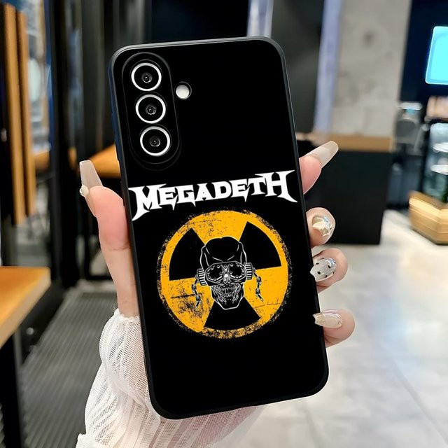 Stoßfeste Handyhülle Megadeth Metal Band für Samsung Galaxy A13 A14 A25 A33 A35 A36 A51 A52 A54 A56 5G in Schwarz - Bild 1