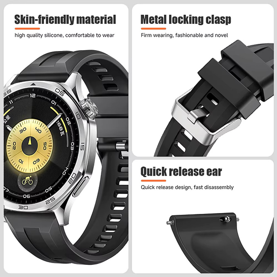 Xiaomi Uhrenarmband Silikon, Schwarz, Unisex - Bild 3