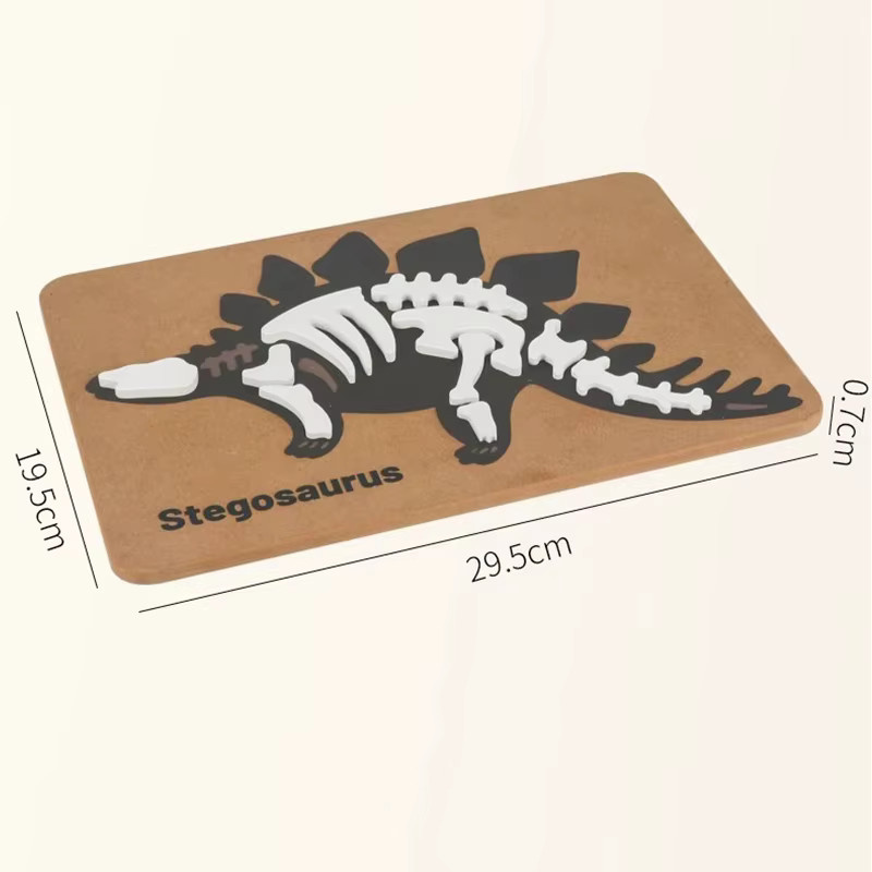 CHENJ Dinosaurier Holz Puzzle, 3D Puzzle, Tiere - Bild 4