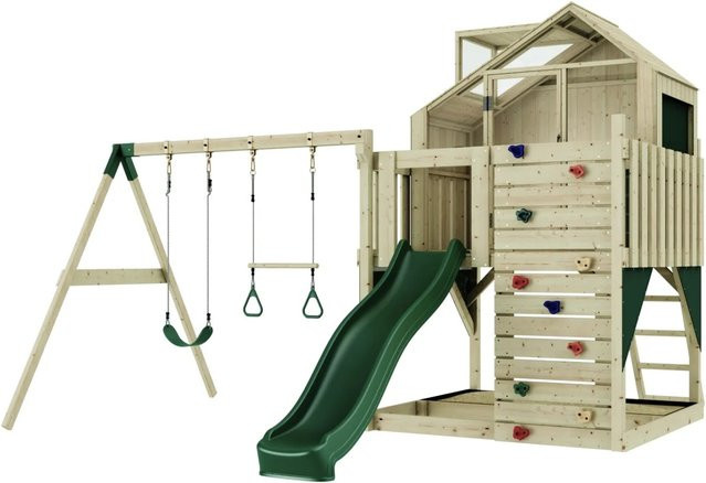 PolarPlay Spielturm Lasse, Spielturm, Grün, Holz - Bild 1