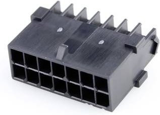 Molex Stiftgehäuse-Kabel 2036321401 in Schwarz aus Kunststoff - Bild 1