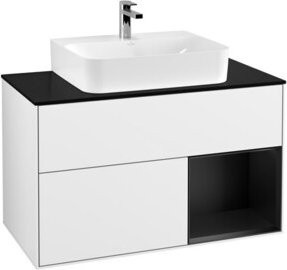 V&B Waschtischunterschrank Finion 100 in Weiß lackiert, B/T/H: 100 x 50,1 x 50,1 cm - Bild 1