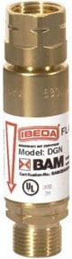 IBEDA DGN Sicherheitseinrichtung Brenn G 3/8 LH in Gold - Bild 1