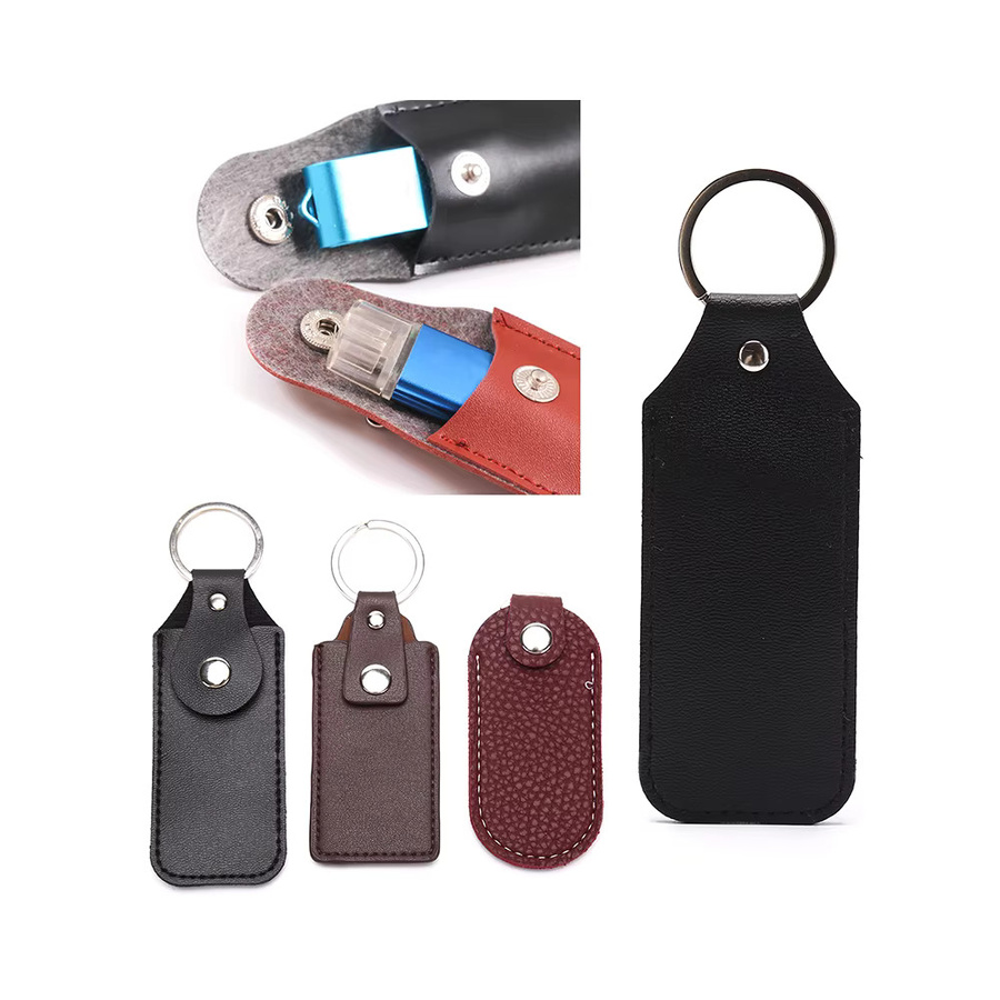 JETTING Schlüsselanhänger-Etui aus Leder für USB-Laufwerke in Schwarz - Bild 6
