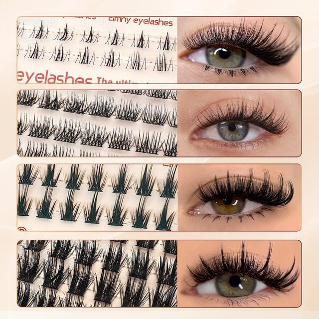 HNKMP Wimpernverlängerungs-Set, 4 Stile, D-Curl, Flauschig - Bild 1