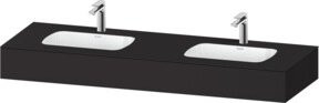 Duravit Qatego Einbauwaschtisch-Möbel-Set in Grau, B/T/H: 160 x 55 x 17 cm - Bild 1