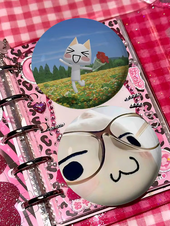 Kayou Brosche, T-Tolo CatS Kawaii, Weißblech, Metall - Bild 4