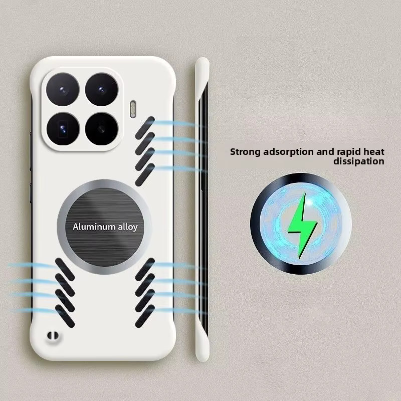 Magnetische Xiaomi Smartphone Schutzhülle mit Wärmeableitung und Sturzschutz in Weiß - Bild 2