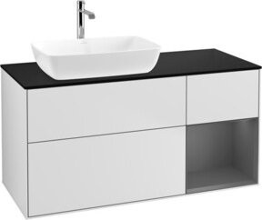 V&B Waschtischunterschrank Finion Wandbeleuchtung Weiß Lackiert Breite: 120 cm, Höhe: 50,1 cm, Tiefe: 50,1 cm - Bild 1