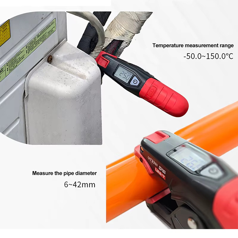 UNI-T UT320i Drahtlose digitale Temperaturklemme für HVAC-Kühlsysteme in Rot, Messbereich -50 bis 150 °C - Bild 4