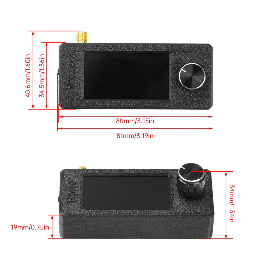 Tragbares Kurzwellenradio Gaqqee mit 1,9 Zoll Display, ESP32-S3 SI4732 Empfänger für FM, AM, LW, SW und LSB, USB-C Anschluss und Antenne, 9,9 kHz-108 MHz - Bild 3