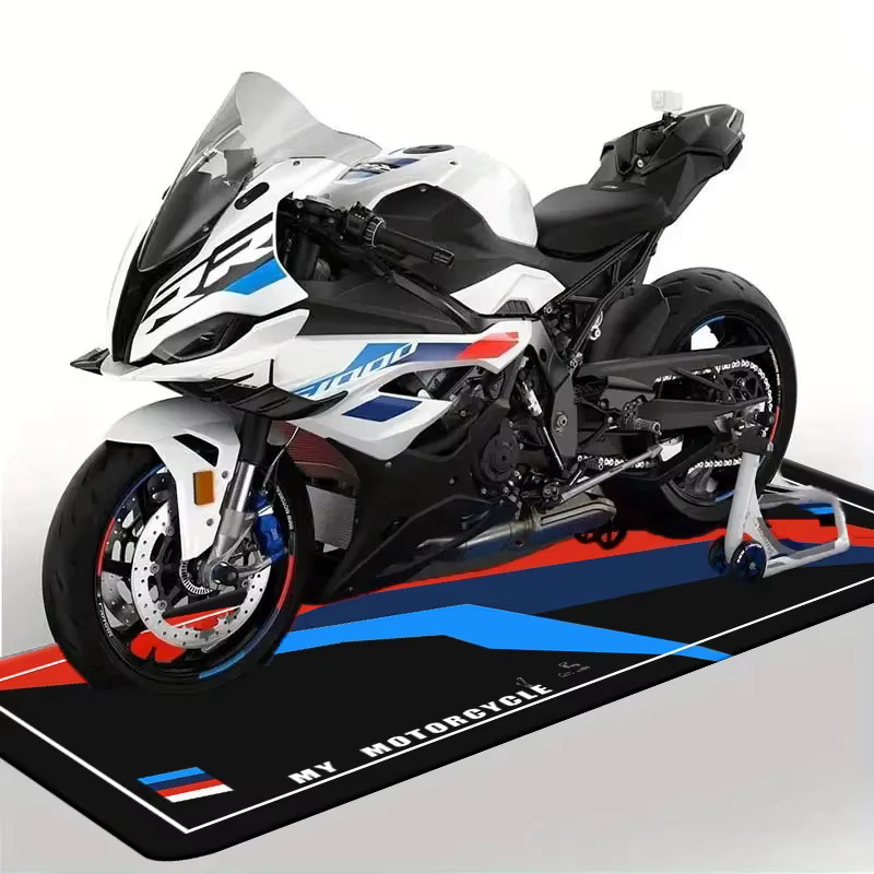 VIKAMA Motorrad-Parkmatte für Rennsport und Ausstellungen, rutschfest und fleckenabweisend, Mehrfarbig, Breite: 120 cm - Bild 2