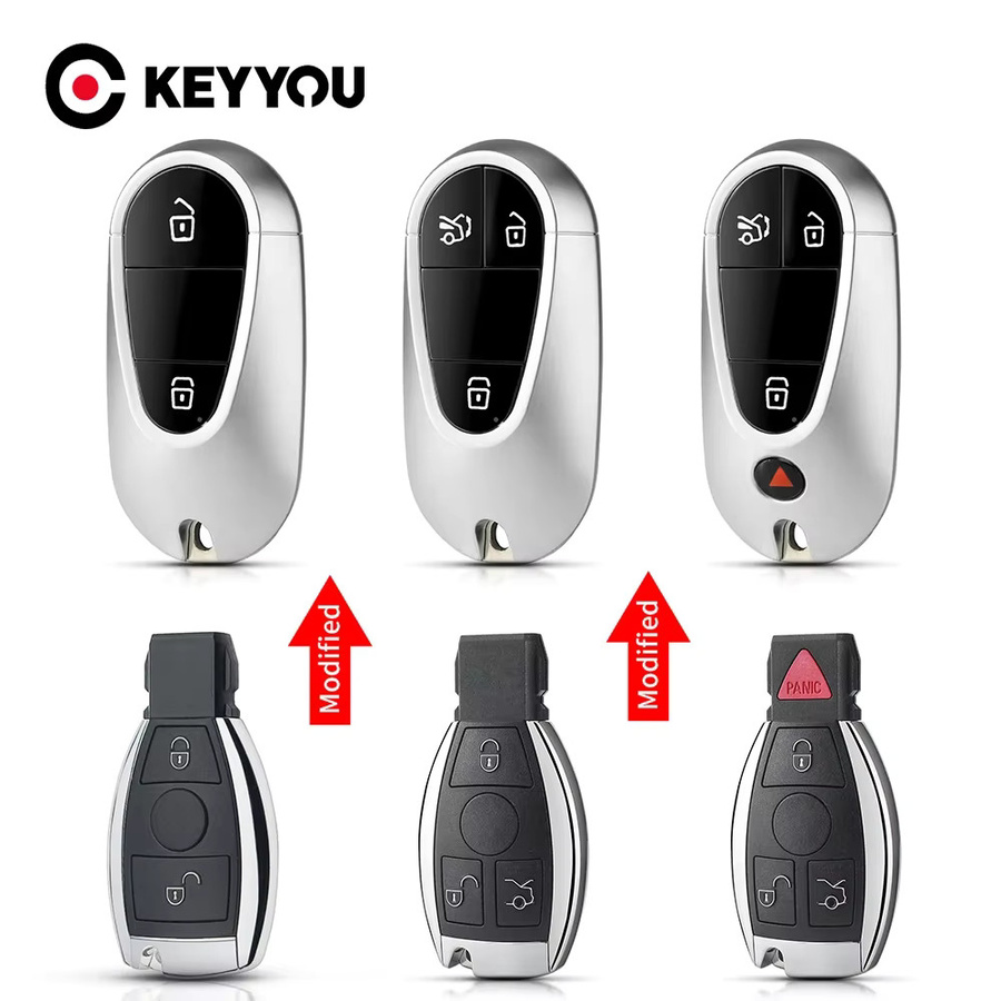 KEYYOU Ersatz Gehäuse für BMW und Mercedes Benz BGA 2000 Schlüssel Shell für W204 W207 W212 W164 W166 - Bild 3