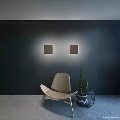 Wever & Ducré Miles 2.0 Carré LED Wandleuchte in Bronze - Bild 1