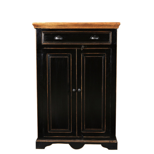 SIT Highboard CORSICA in Schwarz/Honig aus Mangoholz und MDF, B/T/H: 120 x 47 x 80 cm - Bild 3