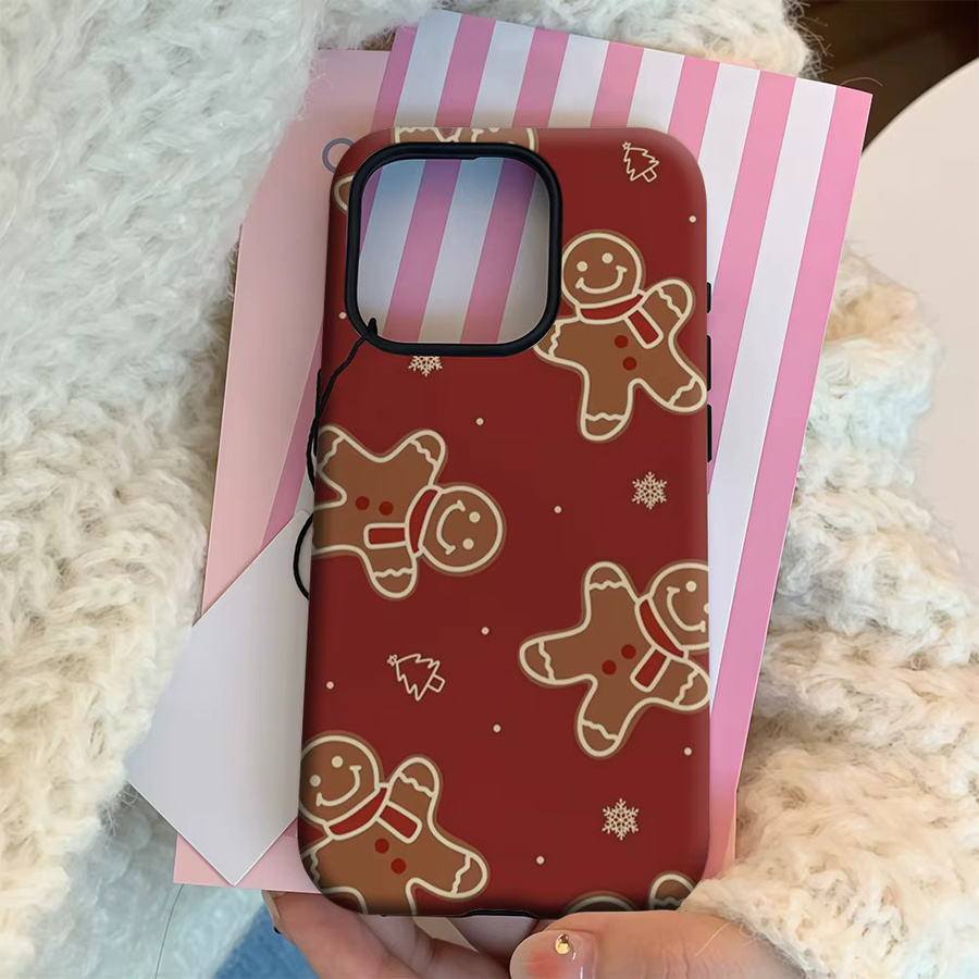 Handyhülle mit Lebkuchen-Design für Apple iPhone 11 bis iPhone 17 Pro Max Plus mit doppelschichtiger Rückseite - Bild 4