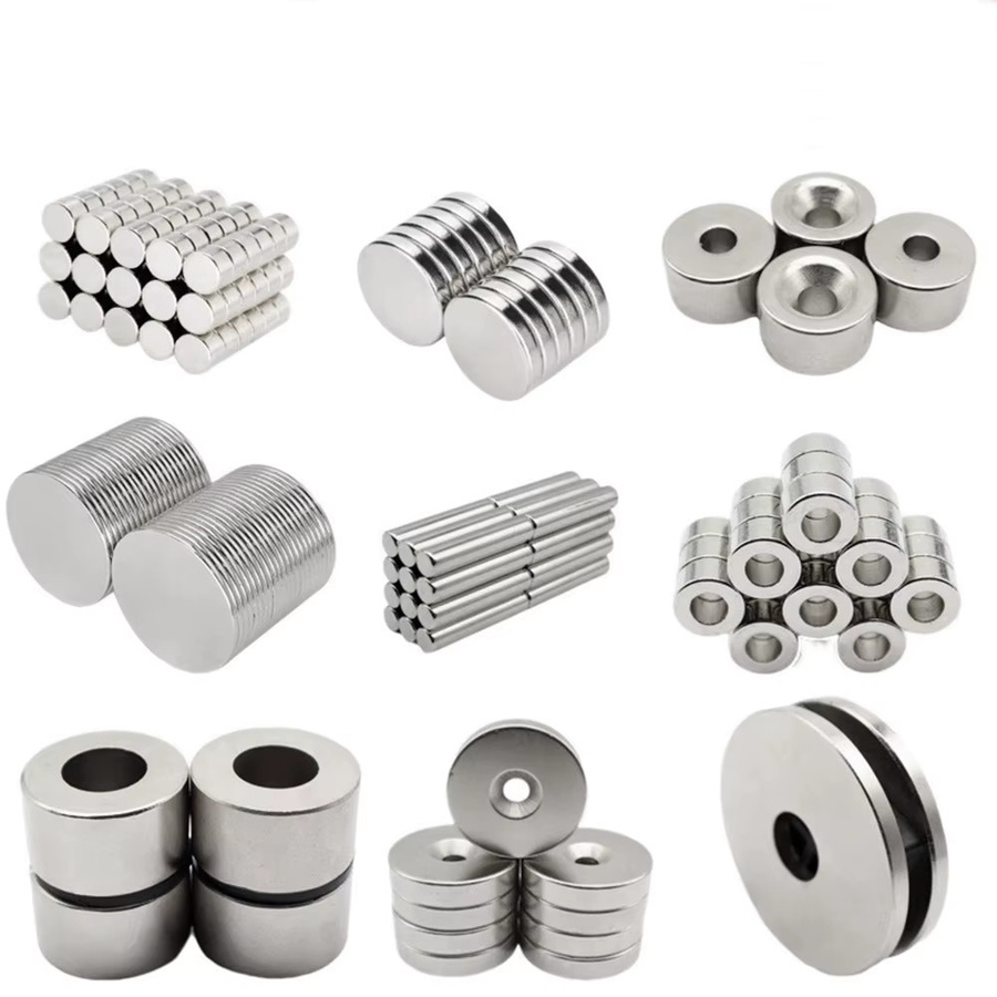 Runder Magnet in Silber für DIY-Projekte und Kühlschränke, Durchmesser: 6 mm, Höhe: 4 mm - Bild 2