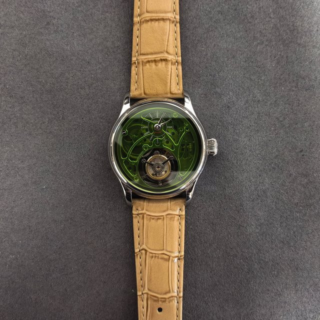 Jacques Genry Armbanduhr Tourbillon, Handaufzug, Edelstahl, 42 mm, Herren - Bild 1