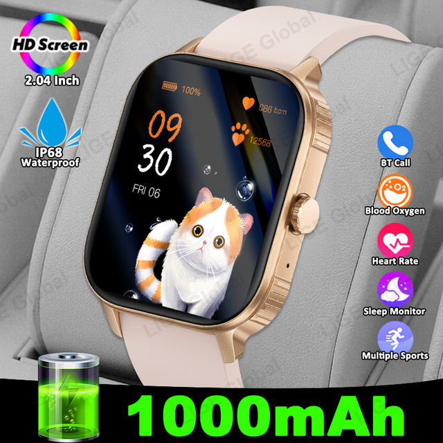 LIGE Smartwatch, Rosa, Silikon, Unisex - Bild 1