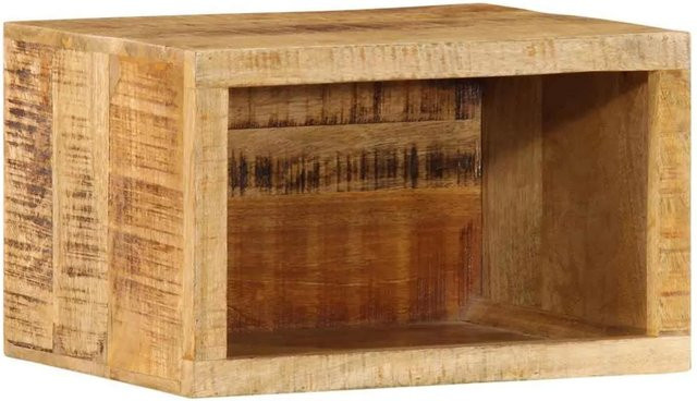 vidaXL Nachttisch aus Massivholz Mango in Braun mit Schublade, Modernes Design, B/T/H: 40 x 30 x 25 cm - Bild 1