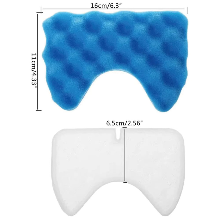 Samsung HEPA Filter Set für Staubsauger DJ97-00492A SC6570 SC6520 SC6590 SC6530 SC6560 SC6580 in Blau mit Schwammfilter - Bild 2