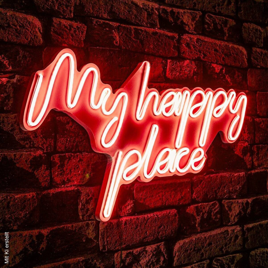 Opviq LED-Wandleuchte in Rot aus PVC für Wohnzimmer, Schlafzimmer und Terrasse, B/H/T: 55 x 31 x 2 cm - Bild 2