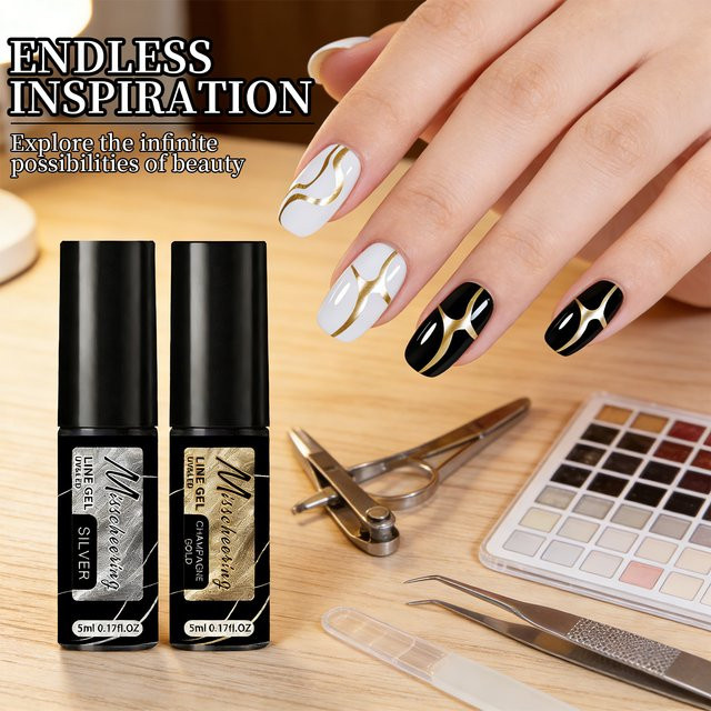 Misscheering Nagellack, Metallic, Silver, 5 ml - Bild 1