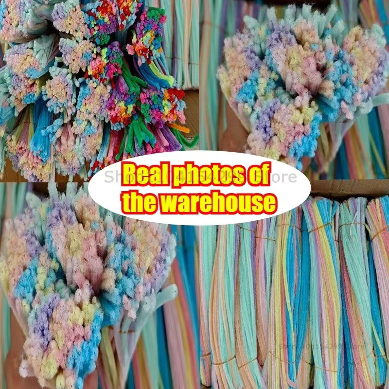 Bunte Chenille-Draht-Rohrreiniger in Macaron-Farben für kreatives DIY und Bastelarbeiten - Bild 4
