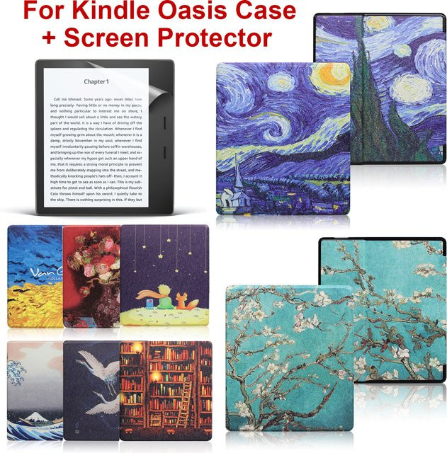 Moboons Schutzhülle aus PU-Leder für Kindle Oasis 10. Generation, Buchumschlag mit Auto Sleep/Wake Funktion - Bild 1
