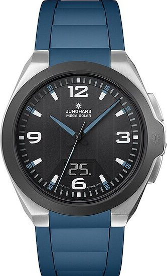 Junghans Spektrum Mega Armbanduhr, Solar, Edelstahl, 41,6 mm, Herren - Bild 1