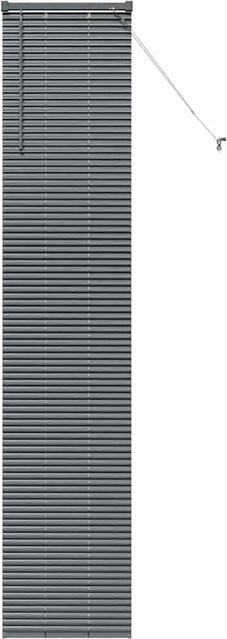 vidaXL Balkenjalousien mit Vorhängen aus Aluminium in Dunkelgrau, B: 220 cm, H: 50 cm - Bild 1