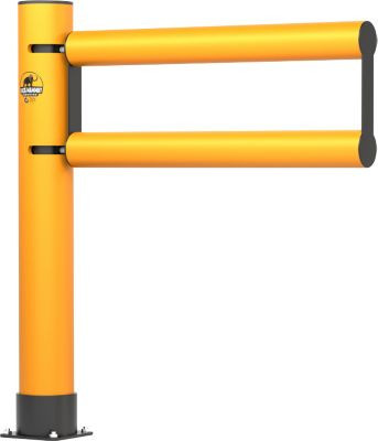 Ampere Schwingtür Rack-Mammut aus Kunststoff in verkehrsgelb, Anschlag rechts, B: 100 cm, H: 110 cm - Bild 1