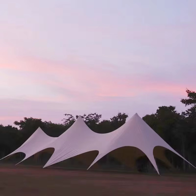 XMSJ Luxus Outdoor Camping Zelt mit Überdachung für 40 Personen für Hochzeiten, Partys und Events, 20m - Bild 2