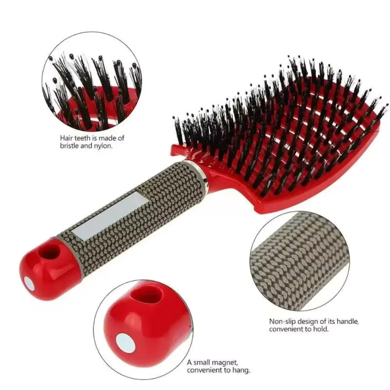 Anti-statische Haarbürste für lockiges Haar, Damen, Nylon - Bild 2