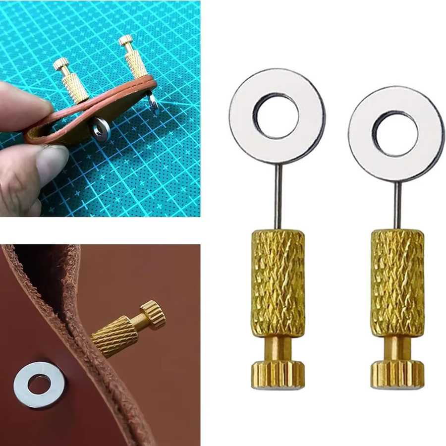 DIY Leder Naht Positionierungsnadeln aus Metall in Gold für Handwerk und Näharbeiten - Bild 2