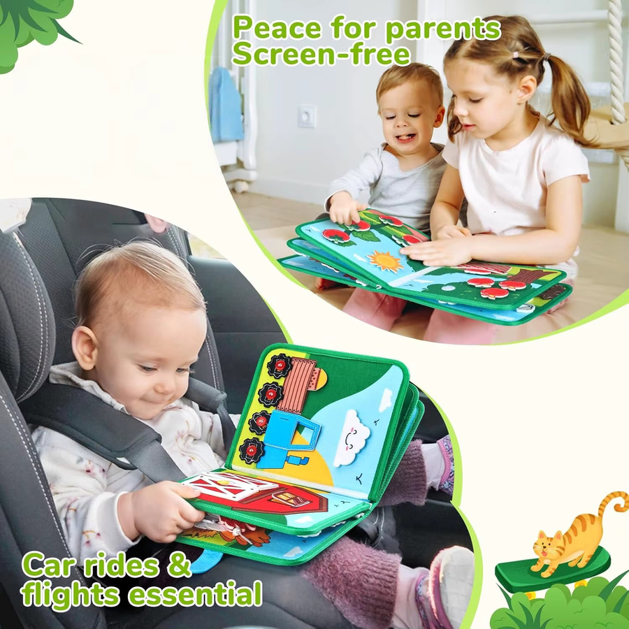 LOLOTREE Beschäftigtes Buch, Nutztier, Bunt / Mehrfarbig - Bild 4